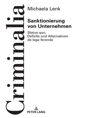 cover image of Sanktionierung von Unternehmen